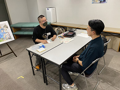 似顔絵コーナー